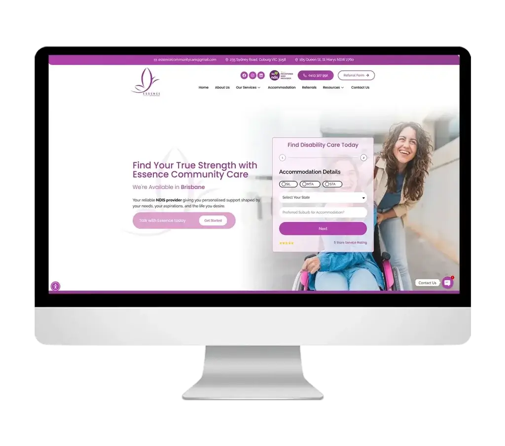 Essence Community Care Portfolio