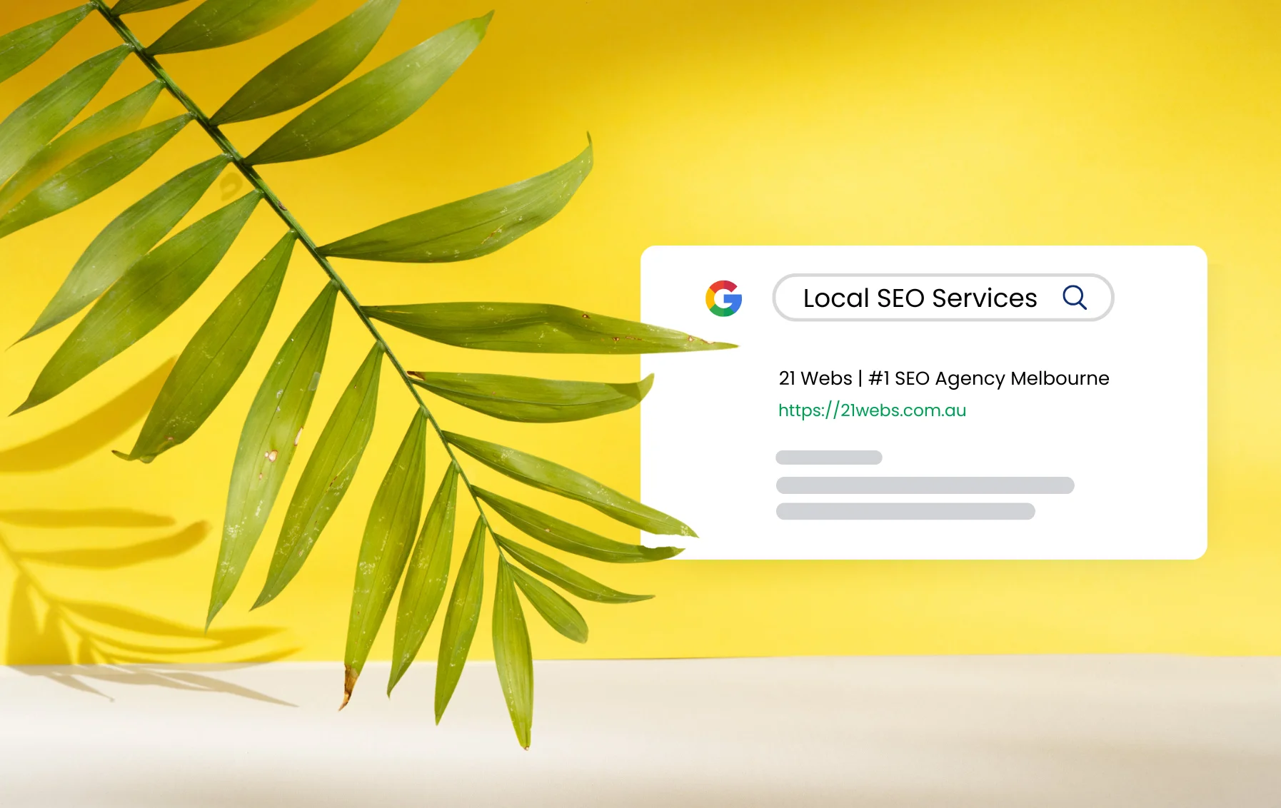 Local SEO Services Google Search - Yellow BG Asset