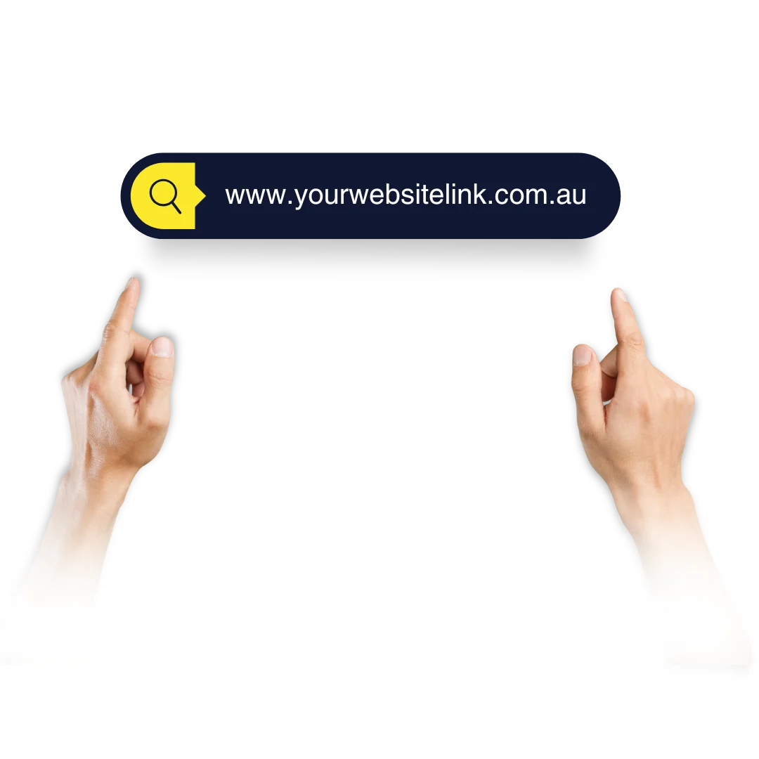 Brown Minimal Website Link Graphics Asset