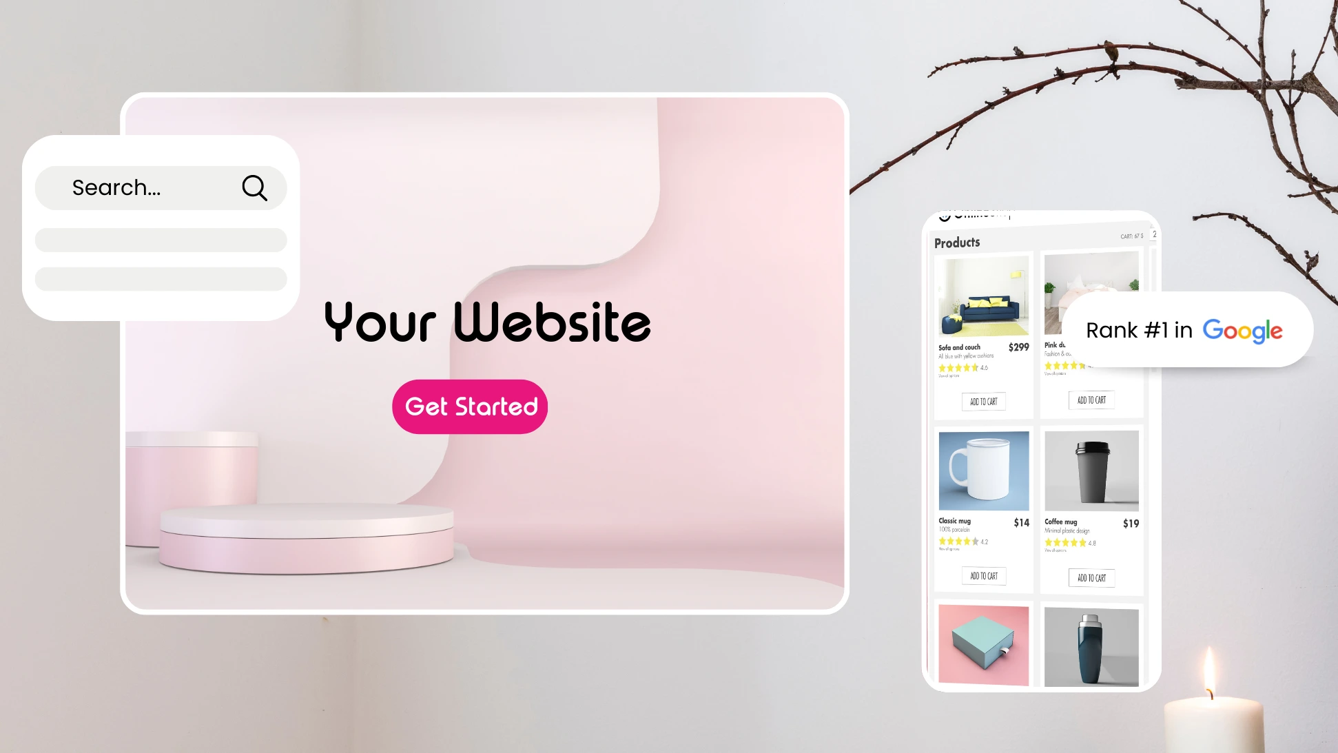 Your Website Search Ranking #1 in Google Assets by 21 Webs