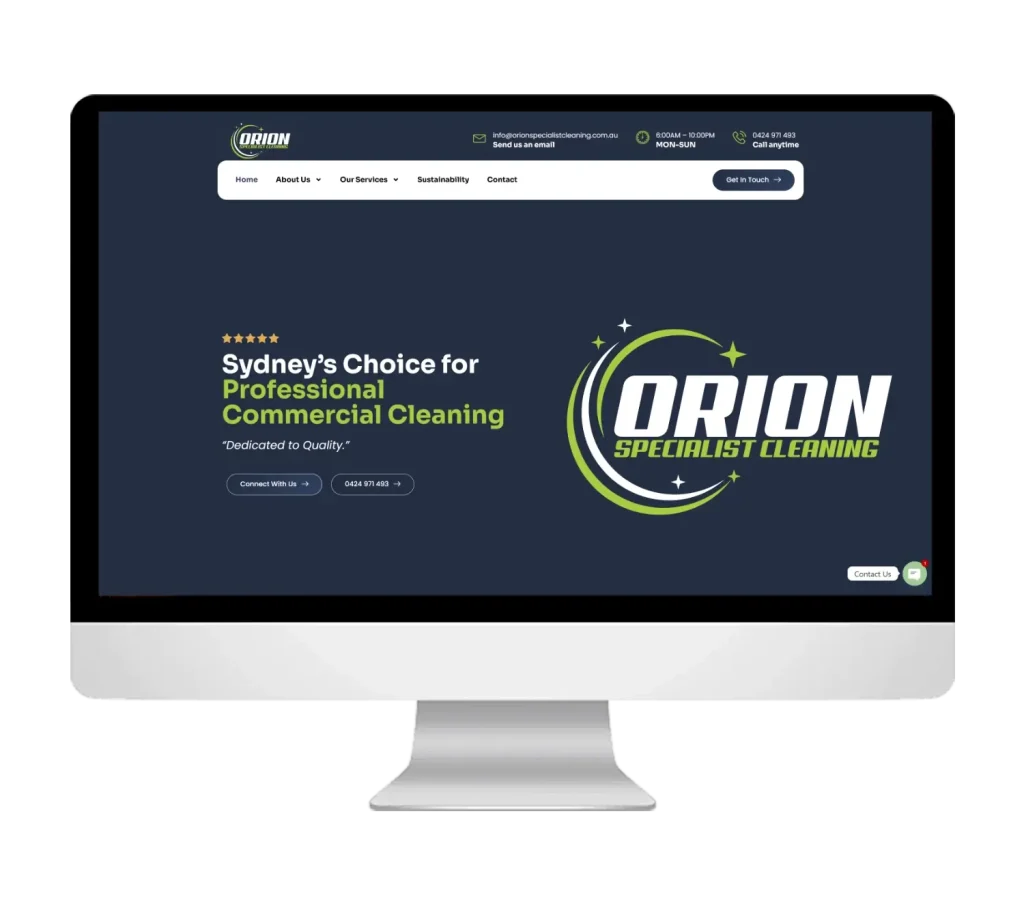 Orion Specialist Cleaning Portfolio