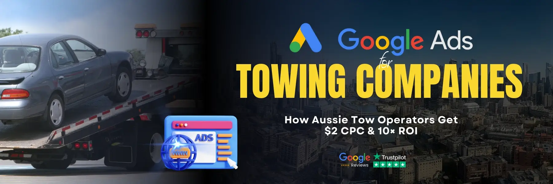 Google Ads for Towing Companies Australia Cover
